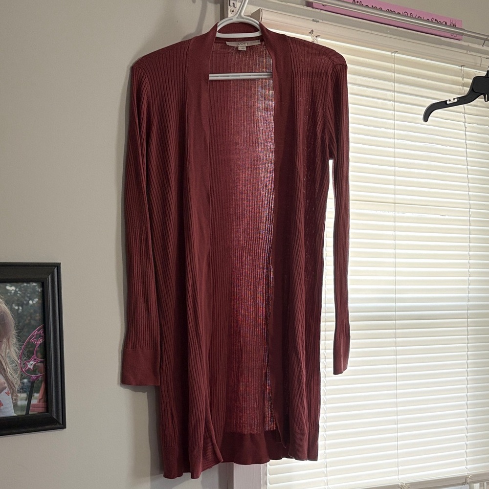 Rose Open Front Cardigan